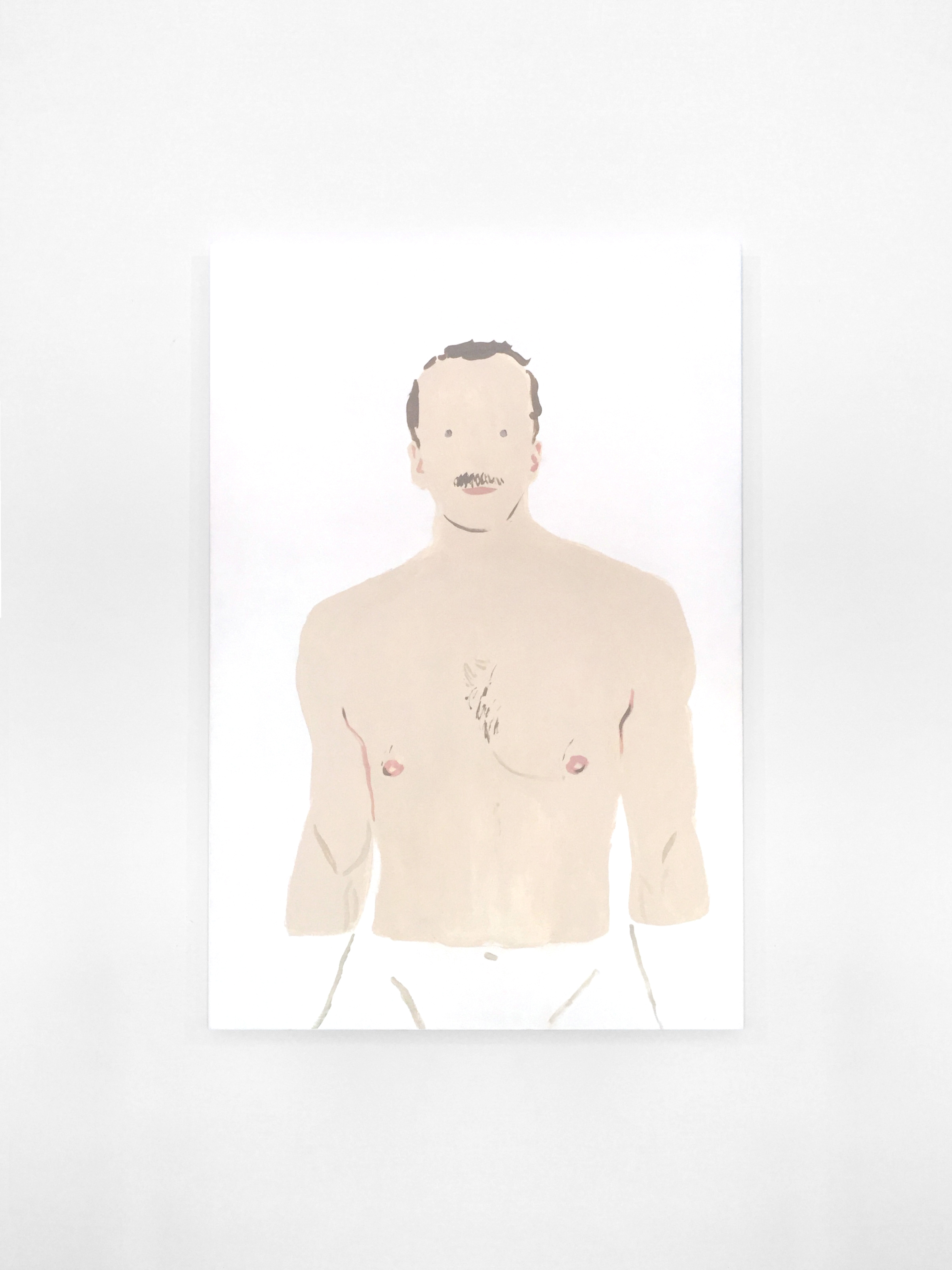 painting of male torso